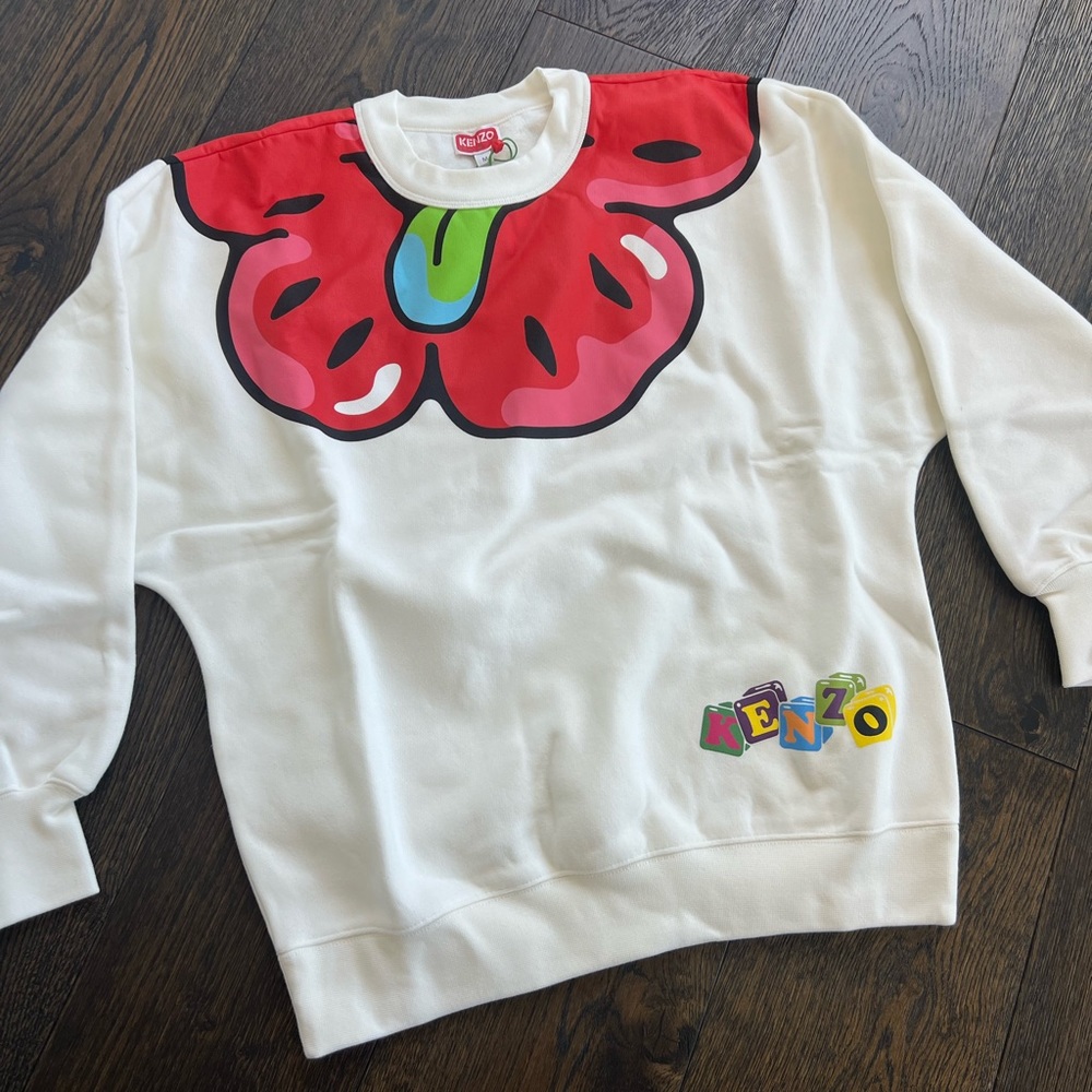 Kenzo sweater, white size M BRAND NEW